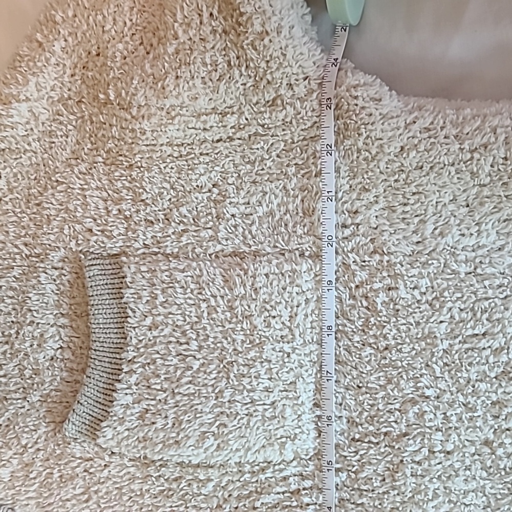 AERIE Sherpa Super Soft Pullover Sweater Quarter Zip Size Medium Women's - Picture 4 of 8